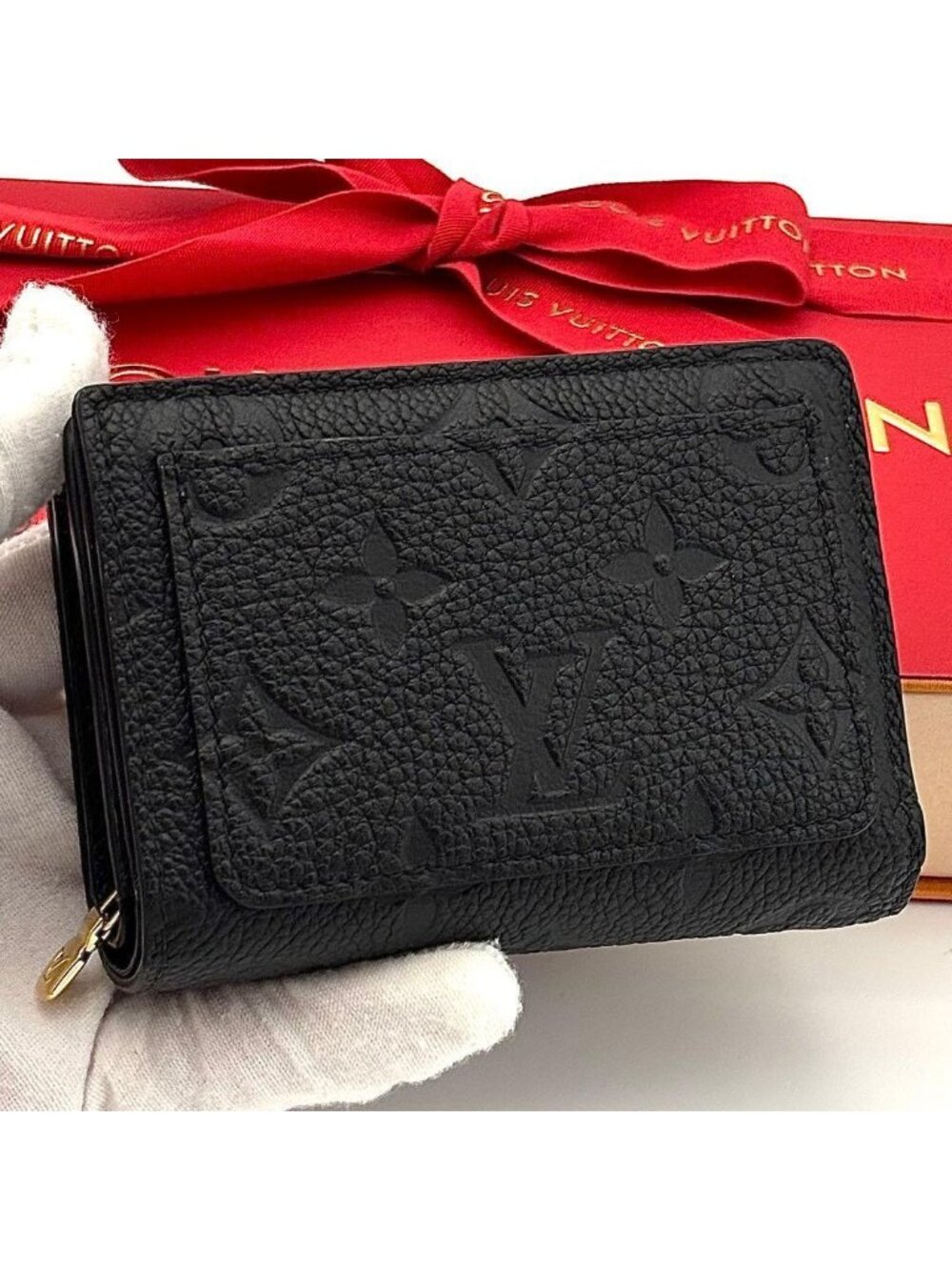 Louis Vuitton Wallet Empreinte Portefeuille Clair Black